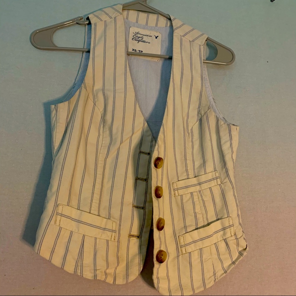 Yellow stripped vest